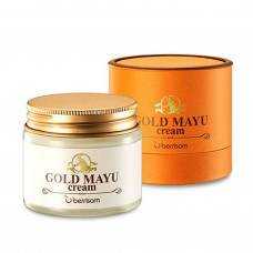 Крем с лошадиным маслом и коллоидным золотом Berrisom Gold Mayu Cream 